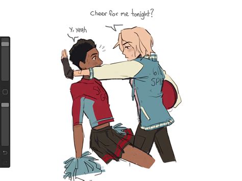 Miles And Gwen Fanart 🍓pin Em Miles Morales And Gwen Stacy
