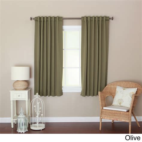 Mrtrees sheer curtains 72 inch length leaves embroidered window curtain sheers l. Aurora Home Insulated 72-inch Thermal Blackout Curtain ...