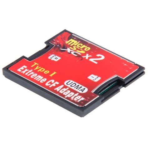 2 Socket Micro Sd To Cf Compact Flash Memory Card Adapter