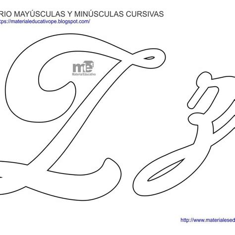 Moldes De Letras Cursivas Mayúsculas Y Minúsculas Em 2020 Cursiva