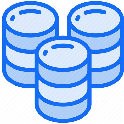 Big Data Data Science Large Multiple Storage Icon