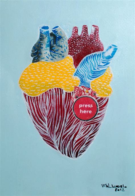 cardiac art submission vital loredelo 42cm x 29cm 2012 acrylic and collage on paper