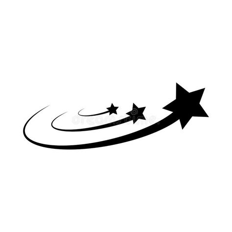 Stars Trail Icon Space Background Star Icon Vector Illustration