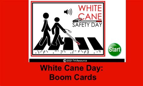 White Cane Day Boom Cards Perkins School For The Blind