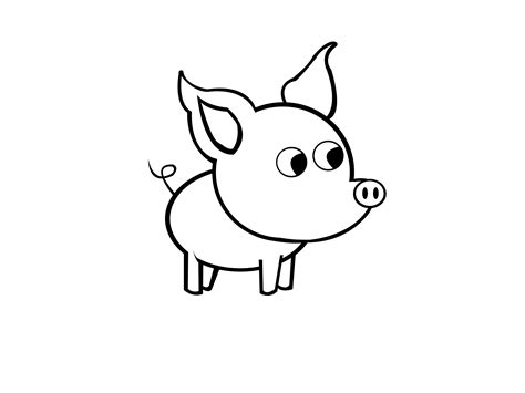 How To Draw A Simple Pig 9 Steps With Pictures Wikihow