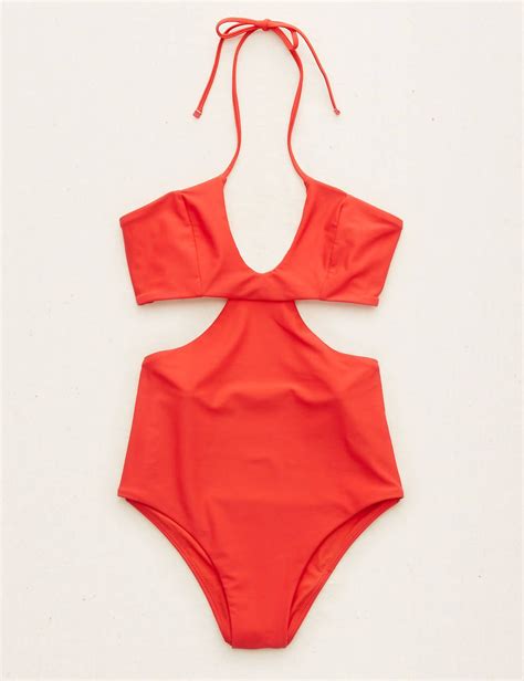Aerie Cutout One Piece Swimsuit Calypso Aerie For American Eagle