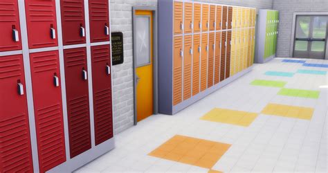 Berry Sweet School Lockers By Noodlescc The Sims 4 Download