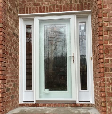 Full Glass Entry Door With Sidelights Glass Designs