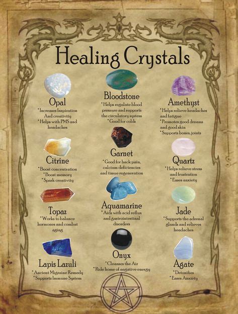 Healing Crystals For Homemade Halloween Spell Book Halloween Spells