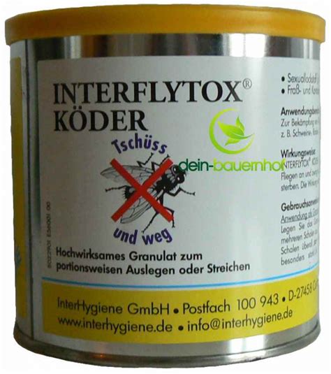 Sie nerven besonders im sommer: Fliegenfalle gegen Fliegen Interflytox Köder 400 g Dose