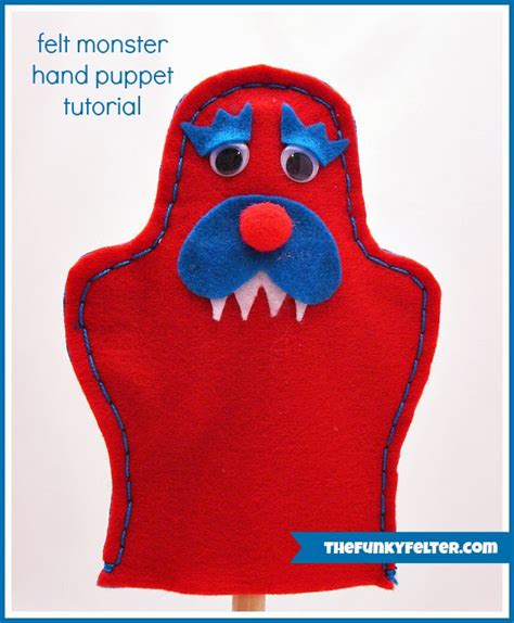 The Funky Felter Diy Craft Felt Monster Puppet With Free Pattern
