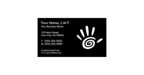 Massage Therapy Business Cards Zazzle
