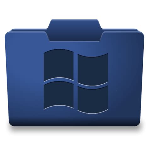 Blue Windows Icon Classy Folder Icons