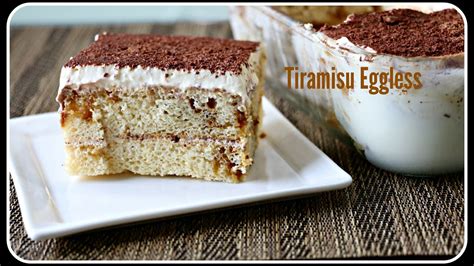 Cover a baking sheet with non buttered paper, and with a pastry tube shape lady fingers 3 inches long and 3/4 inch wide. Eggless Tiramisu - Italian Dessert Without Eggs and Lady ...