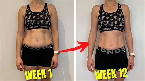12 week female body transformation drop body fat youtube