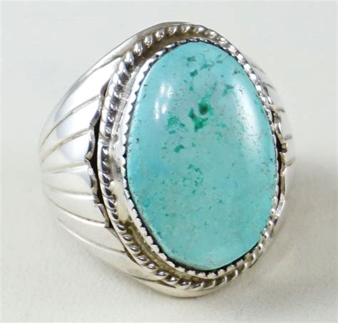 Authentic Native Men S Turquoise Rings Eagle Rock Trading Post Native