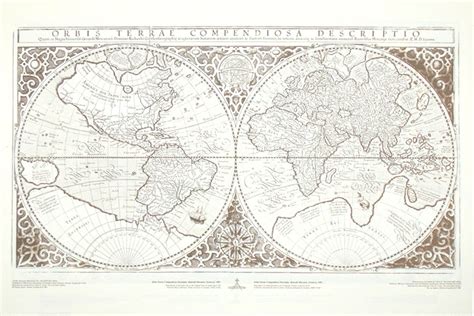 World Map Mercator Circa 1587 Shop Online At