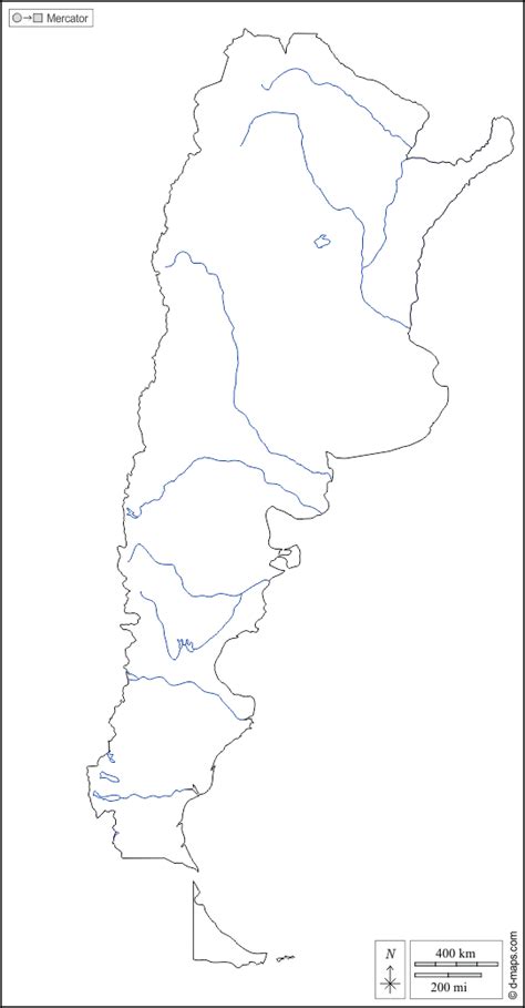 Argentine Carte Géographique Gratuite Carte Géographique Muette