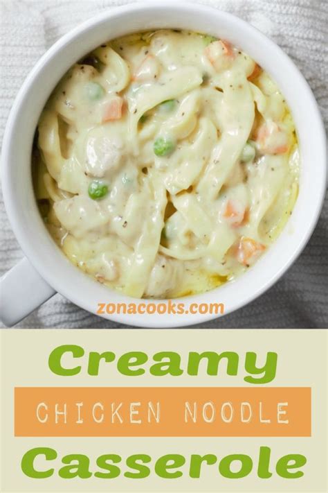 Perfect for sick days and cold nights!!! Creamy Chicken Noodle Casserole is the perfect delicious classic comfort food to warm your tummy ...