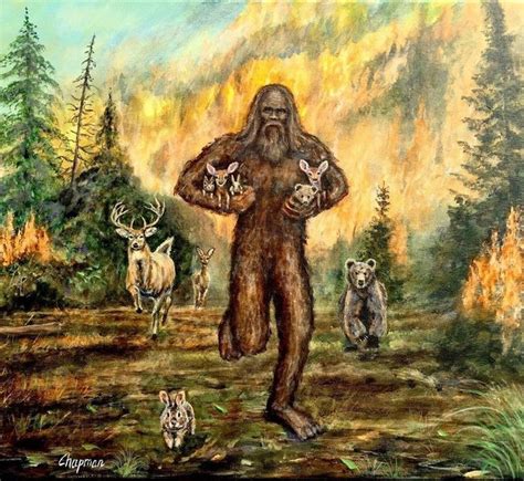 Travis Chapman Bigfoot Art Bigfoot Pictures Fantasy Art