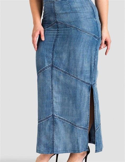 Paulina Denim Maxi Skirt X Denim Maxi Skirt Maxi Pencil Skirt Diy Skirt