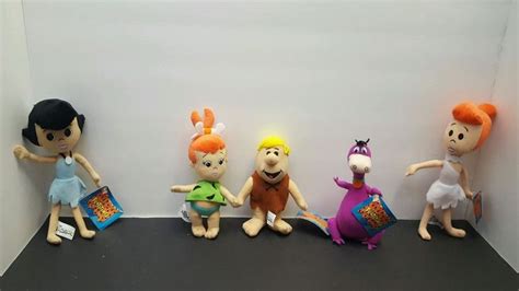 Lot Of 5 Flintstones Plush Toy Factory Hanna Barbera Ebay