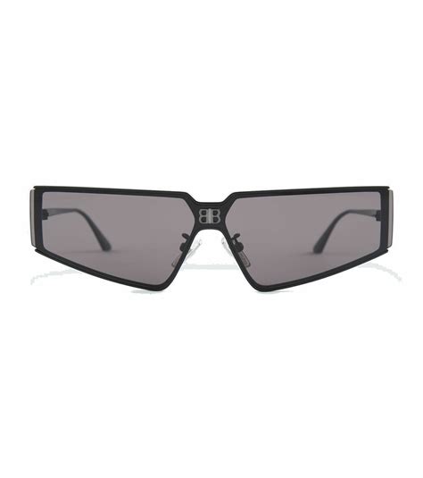 Balenciaga Shield 20 Rectangular Sunglasses Balenciaga