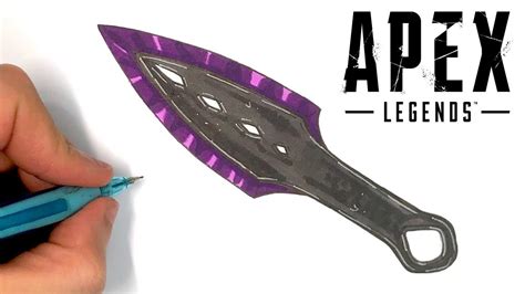 Draw Easy Knife Apex Legends Youtube