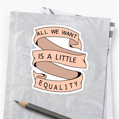 Equality Stickers By Sickasjish Redbubble