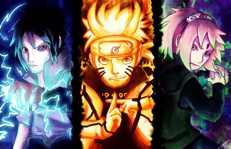 Multiple sizes available for all screen sizes. Team 7: Sasuke, Naruto and Sakura 4k Ultra HD Wallpaper ...