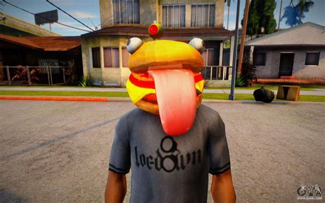 Fortnite Durr Burger Mask For Cj For Gta San Andreas