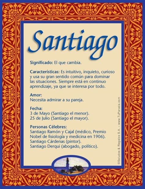 Significado Del Nombre Santiago Origen Y Significado De Santiago