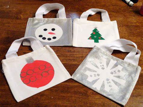 Lets Create Craft Tuesday Canvas Christmas T Bags