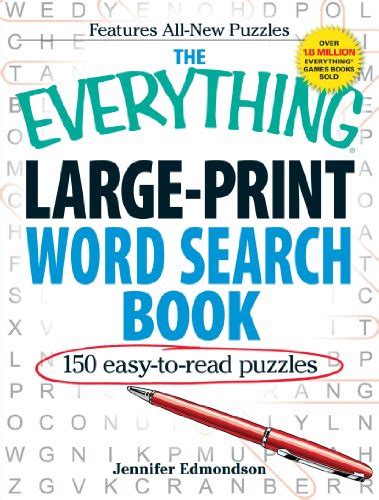 Large Print Word Search Book The Everything