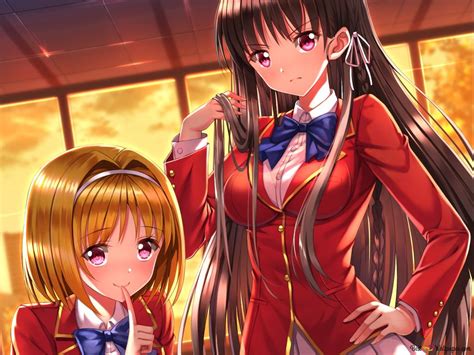 Classroom Of The Elite Kikyo Kushida And Suzune Horikita Hd Wallpaper