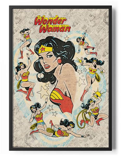 Wonder Woman Retro Poster Justposters