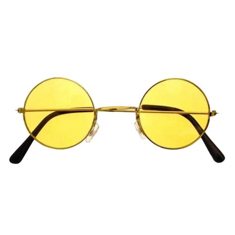 Lennon Hippie Glasses Yellow Tint