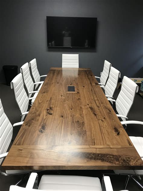 Hand Crafted 12 Ft Walnut Conference Table by FURNITURE BY ...