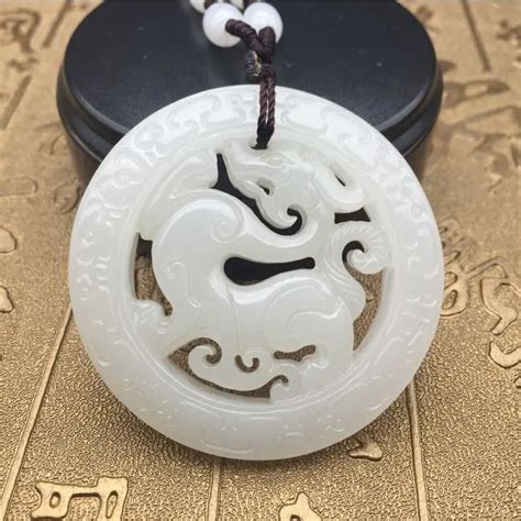 Koraba Fine Jewelry Chinese White Jade Dragon Pendant Necklace Manual