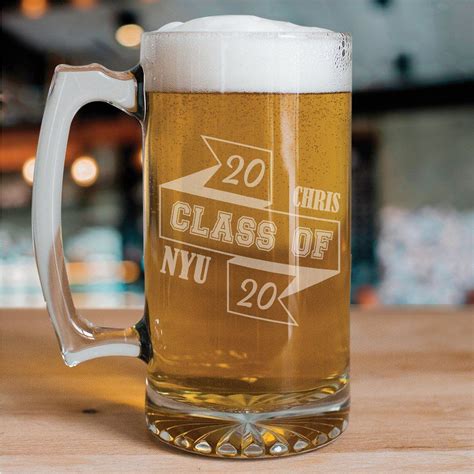 Many of the more traditional graduation gifts for him — like ties and briefcases — can come across as stuffy and boring. Class Of Graduation Beer Mug in 2020 | Graduation gifts ...