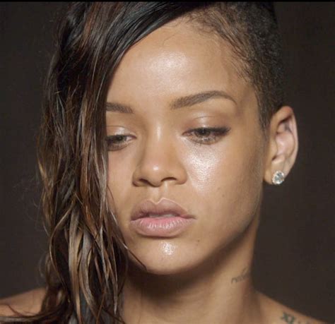 rihanna without makeup in ‘stay video — star looks gorgeous bare faced hollywood life