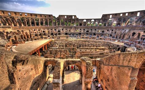 Wallpaper Colosseum Rome Italy Flavian Amphitheatre Inside