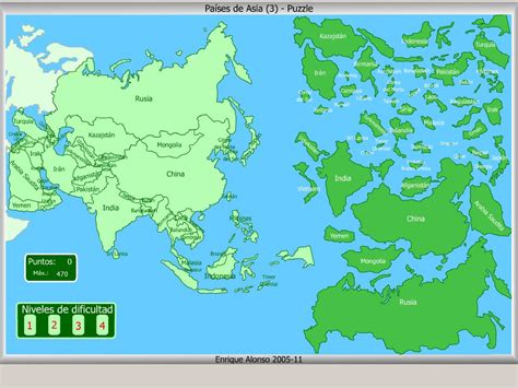 Mapa Para Jugar Puzzle Paises De Asia Mapas Interactivos Images