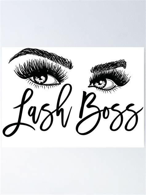 Download "Lash Boss Eyes with long lashes" Poster by savanamms6 | Redbubble