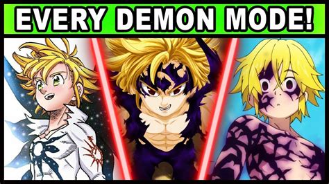 All Of Meliodas Demon Modes Explained Seven Deadly Sins Nanatsu No