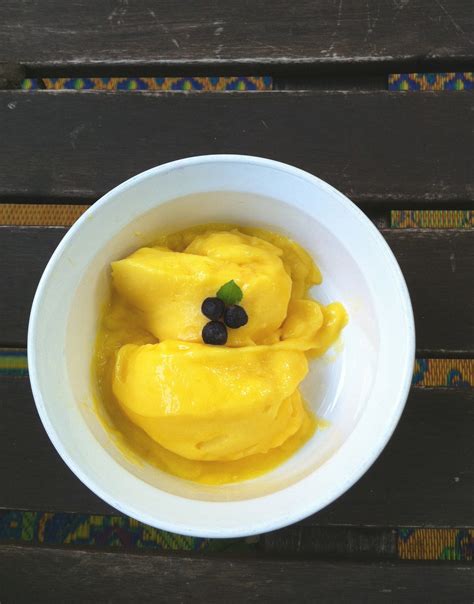 Mango Sorbet Recipe Simply Good For You And Delicious Mango Sorbet Recipe Sorbet Recipes
