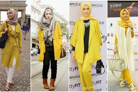 15 Inspirasi Baju Kuning Mustard Cocok Dengan Jilbab Warna Apa