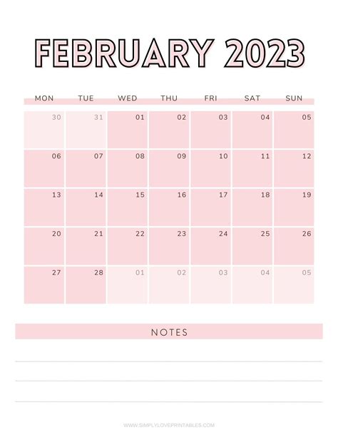 February 2023 Calendars Free Printables Artofit