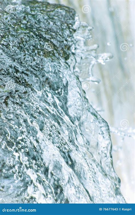 Water Cascade Waterfall Streaming Splashes Background Large Detailed