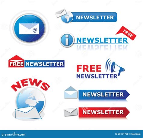 Stylish Newsletter Icons Stock Illustrations 34 Stylish Newsletter